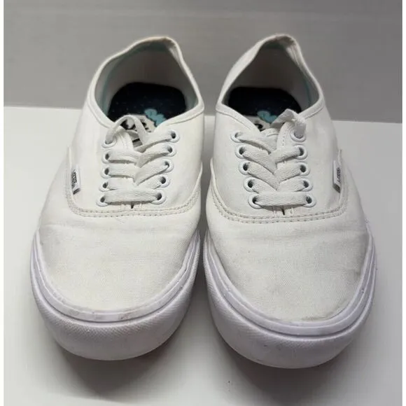 Vans ComfyCush Classic Authentic Skate Sneakers True White US Sz Men 6.5 Women 8