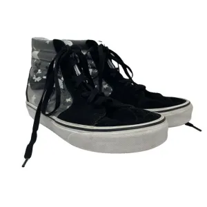 Vans Disney Shoes Mens 7 Womens 8.5 Black Mickey‎ Mouse Plane Crazy Sk8-Hi