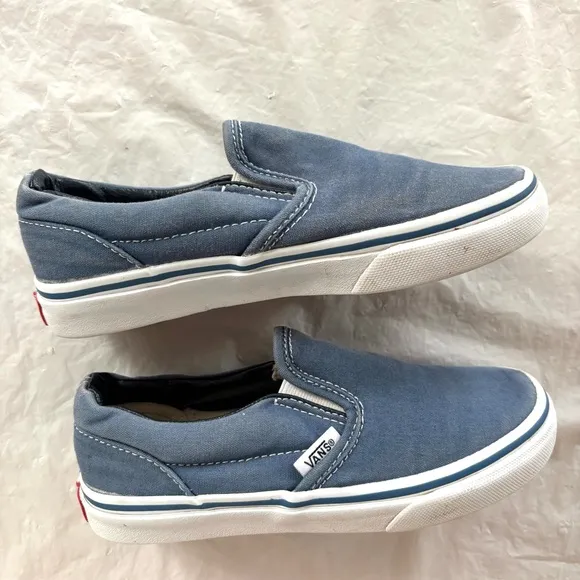 Vans Kids Classic Slip-On Shoes - Navy/White SZ 1 NWOT
