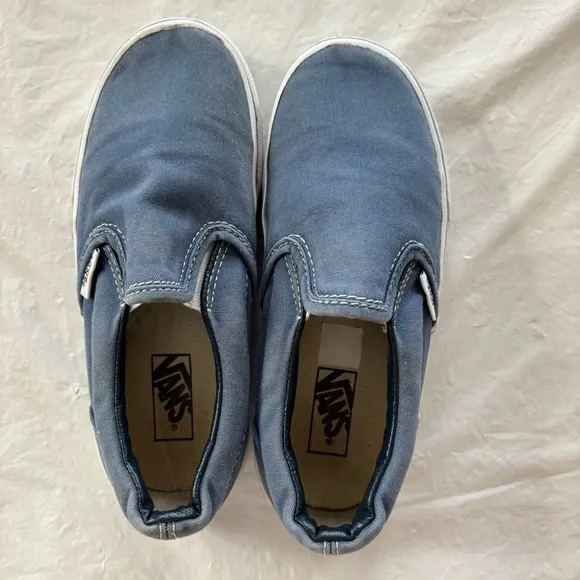 Vans Kids Classic Slip-On Shoes - Navy/White SZ 1 NWOT