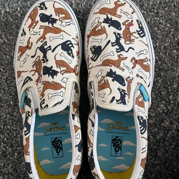 Vans Kids Slip-On Shoes - The Simpsons Design