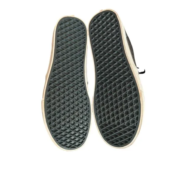 VANS MENS ATWOOD TEXTILE BLACK/ORION SKATE SHOES LACE UP SIZE 9 1/2 LIKE NEW