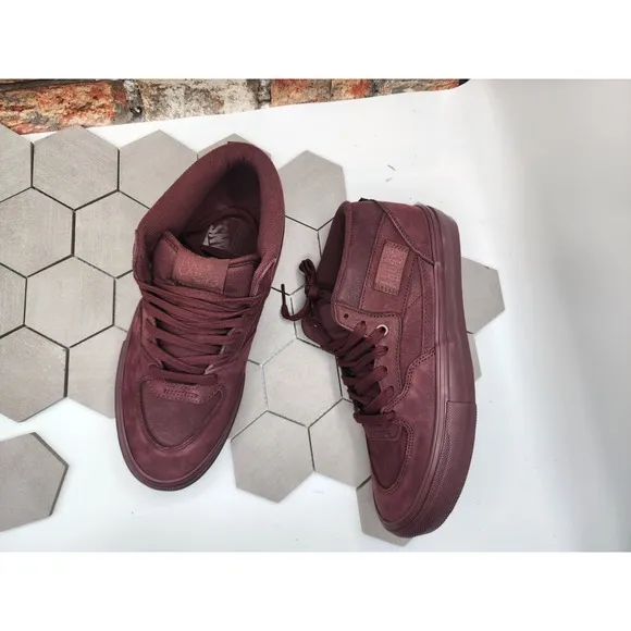 Vans Men's Skate Half Cab Mono Chocolate Brown Suede shoes Sz 11.5 Rare Halfcab