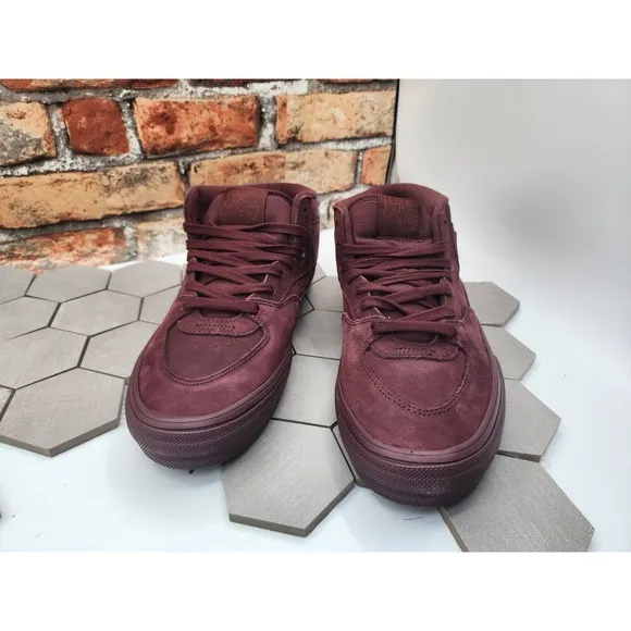 Vans Men's Skate Half Cab Mono Chocolate Brown Suede shoes Sz 11.5 Rare Halfcab