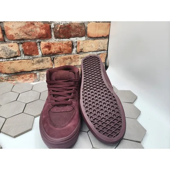 Vans Men's Skate Half Cab Mono Chocolate Brown Suede shoes Sz 11.5 Rare Halfcab