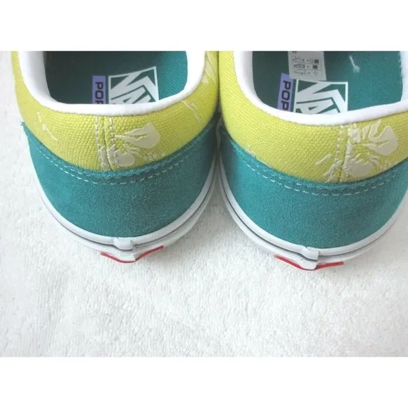 Vans Men's Skate Old Skool Aloha Marine Gold Green Canvas Suede shoes NIB