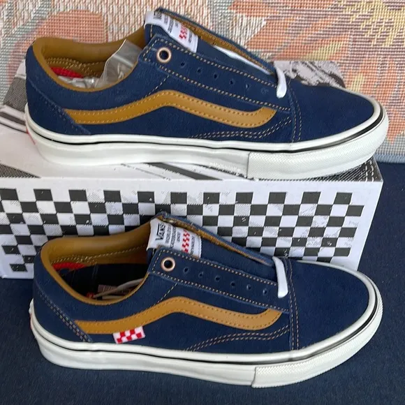 Vans Men’s Skate Old Skool (Reynolds) Navy/Golden BrownVN0A5FCB9CVSneakers G