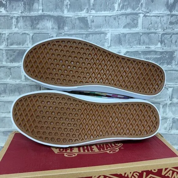 Vans Old‎ Skool Checkerboard Rainbow Skate Shoes Mens Size 6.5 / Womens 8 New