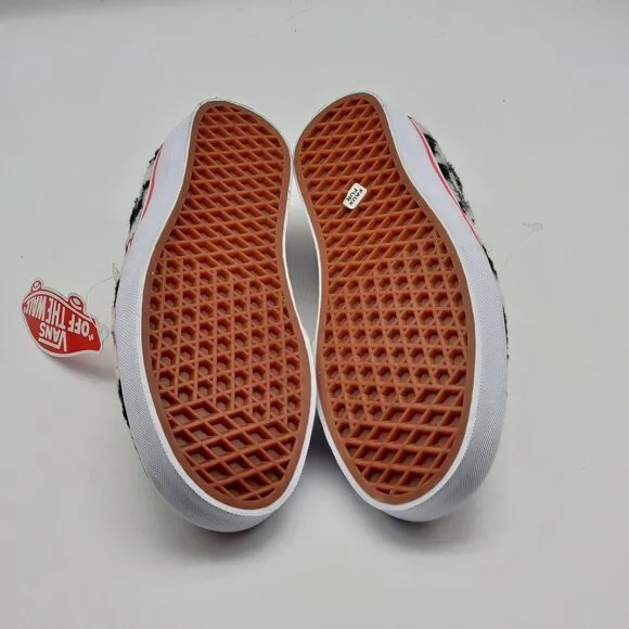 VANS Sherpa Checkerboard Junior Kids Girls Size 6.5 Classic Slip On Shoe Sneaker
