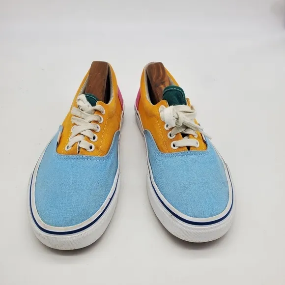 Vans Shoes Mens 8.5 Womens 10 Era Low Colorblock Multi Bright Canvas Skate