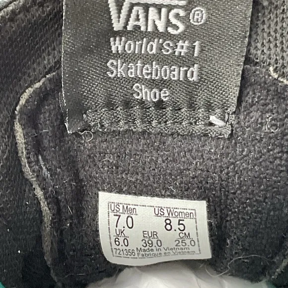 Vans Sk8-Hi ComfyCush 'Mixed Media Black Checkerboard &amp; Zebra Mens 7/Womens 8.5