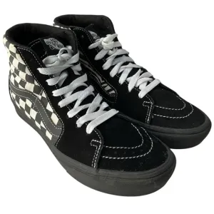 Vans Sk8-Hi ComfyCush 'Mixed Media Black Checkerboard &amp; Zebra Mens 7/Womens 8.5