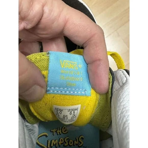 VANS Sk8-Hi x The Simpsons Simpsons Family Size Men 5 Women 6.5