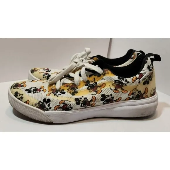 Vans Ultrarange Disney 90th Mickey Mouse Sneakers Mens Size 11.5  Womens 13.5