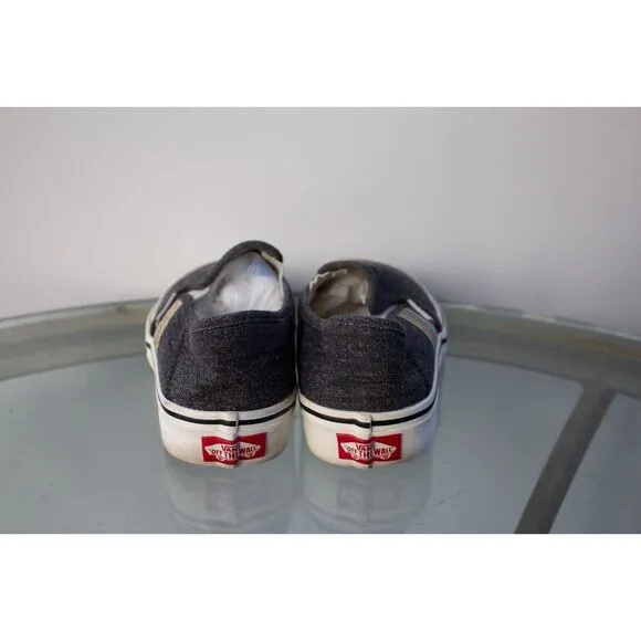 VANS Womens Slip-on SF Ultracush Gray Funk Stripe Rainbow Skate Shoes Size 5