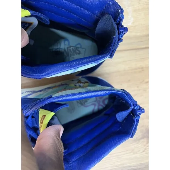 VANS X SPONGEBOB SKATE SK8-HI SNEAKERS SHOES Lace Up Zip 2021 Juniors  7