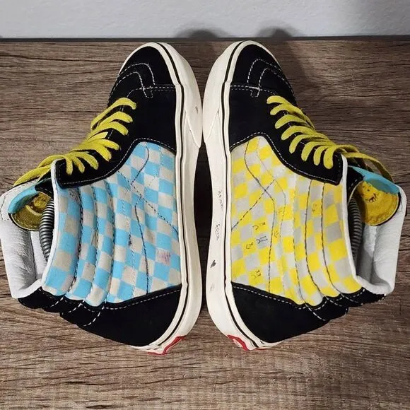 Vans x The Simpsons Sk8-hi Men's Skate Shoes Size 7 Multicolor
