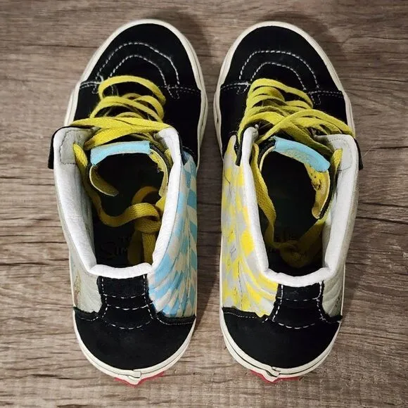 Vans x The Simpsons Sk8-hi Men's Skate Shoes Size 7 Multicolor