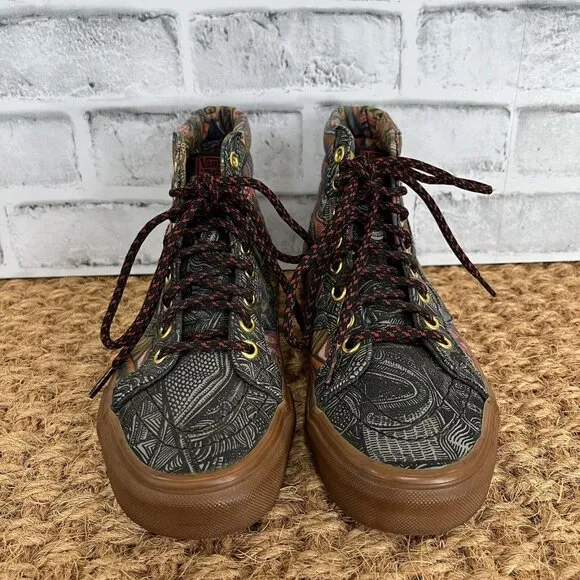 Vans Zio Ziegler ZZ Art Gallery High Skate Shoes Sk8 Men's 5 / Women's 6.5
