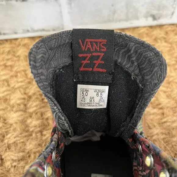 Vans Zio Ziegler ZZ Art Gallery High Skate Shoes Sk8 Men's 5 / Women's 6.5