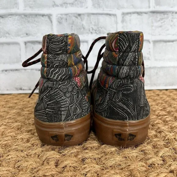 Vans Zio Ziegler ZZ Art Gallery High Skate Shoes Sk8 Men's 5 / Women's 6.5