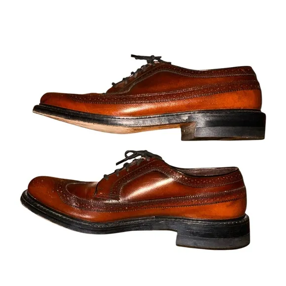 Vintage British Walkers Leather Wingtip Dress Shoes Size 11