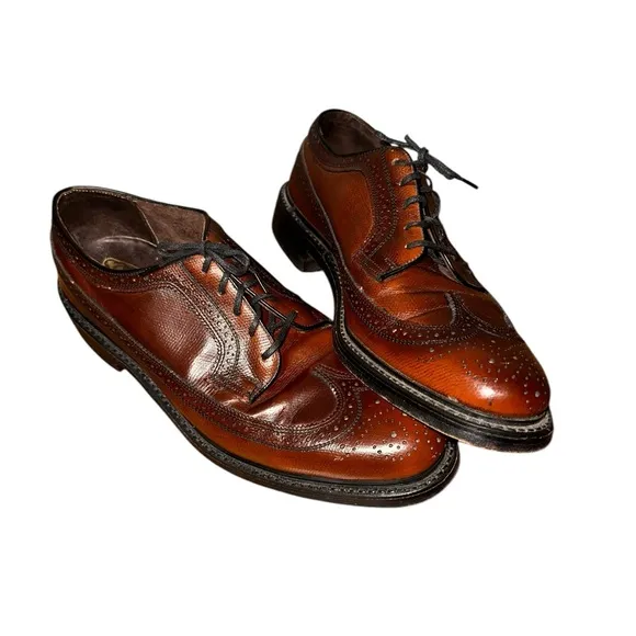 Vintage British Walkers Leather Wingtip Dress Shoes Size 11