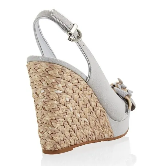 White House Black Market Samira Wedge Sandals Sz 9 NWB