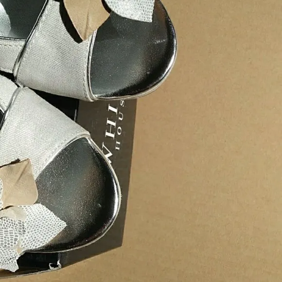 White House Black Market Samira Wedge Sandals Sz 9 NWB