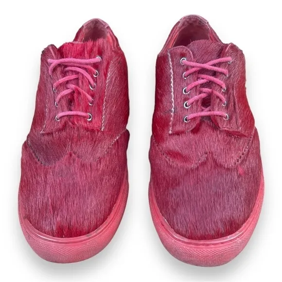 Wingtip Red Horsehair Leather Skate Shoes by Mosson Bricke Sz 10Urban Outfitters