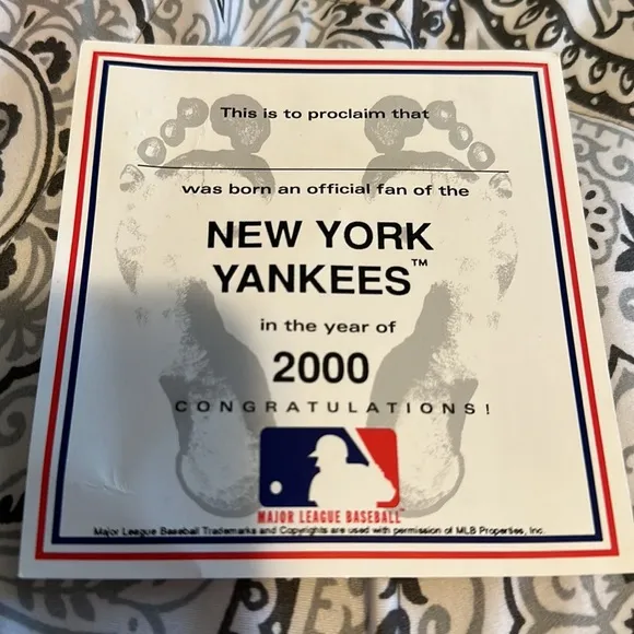 Year 2000 collectors edition New York Yankees Little Rookies first shoes