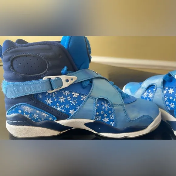 Youth 6.5Y Nike Air Jordan 8 VIII Retro GS Snowflake Blizzard Sneakers Shoes