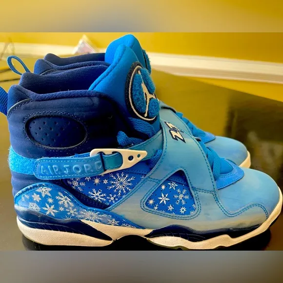 Youth 6.5Y Nike Air Jordan 8 VIII Retro GS Snowflake Blizzard Sneakers Shoes