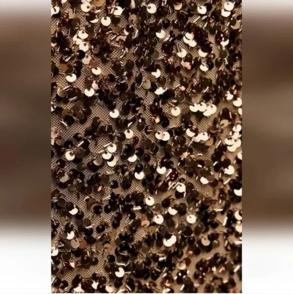 Zara SEQUIN MIDI DRESS Size M