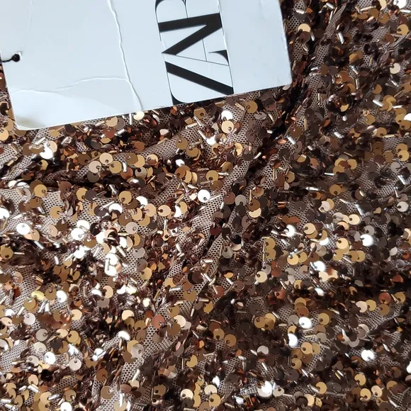 Zara SEQUIN MIDI DRESS Size M