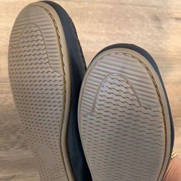 Zara navy blue shoes