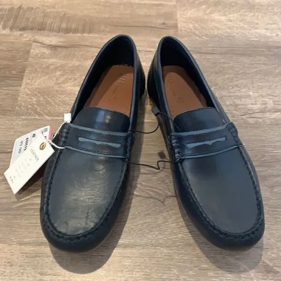 Zara navy blue shoes