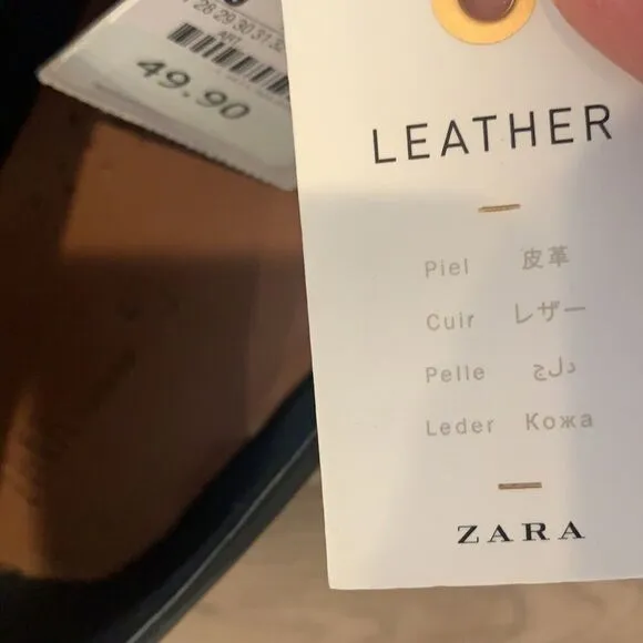 Zara navy blue shoes