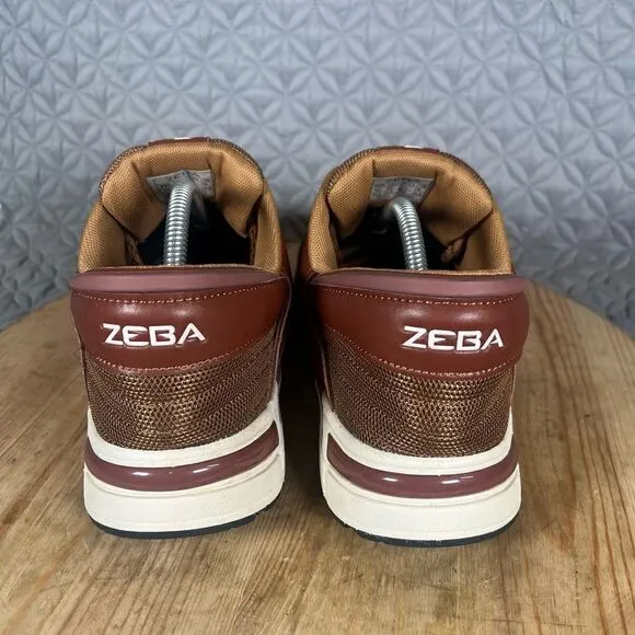 ZEBA Shoes  Men’s 11.5 Hands Free Brown Leather Slip-On Leather Slip-Resist